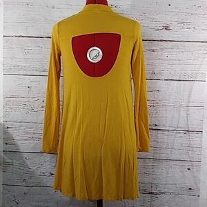 Olia Yellow Long Sleeve Dress Sz M